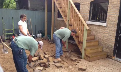 Architecture in Greenery - Chicago Landscaping Project - Before