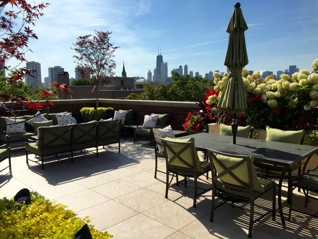 Porcelain Pavers in Chicago Garden Design