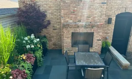 Bluestone Backyard - Yard Design by Botanical Concepts Chicago